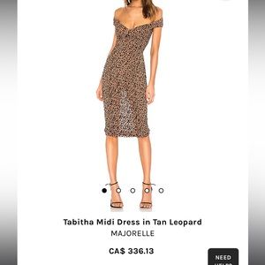 Majorelle Tabitha dress, size small, never worn